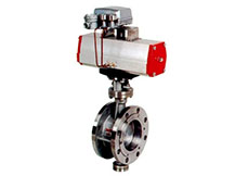 气动法兰式蝶阀